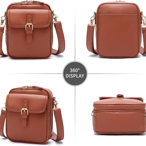 Trendy Small Messenger Bag - Vintage Design with 10 Card Slots for Essentials - Picture 2 of 6